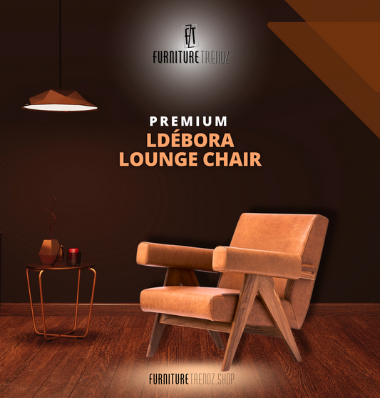 Débora Lounge Chair - Walnut & Caramel Leather